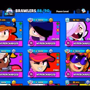 🌟189 SKINS🌟50.600 TROPHY | 88 BRAWLERS | 21 MAX | 11 HYPERCHARGED | INSTANT DELIVERY | FULL ACCESS - Image 7