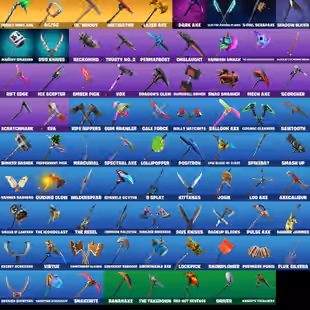 PC PSN Xbox Nintendo 89 skins Black Knight | Sparkle Specialist | The Reaper | Glow | Blue Squire | Merry Mint Axe |Mako - Image 4