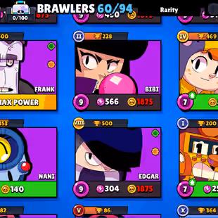 🔥[ 60X BRAWLERS - 7X MAX BRAWLERS ] 🔥 TROPHY: 18000 || 40X CUTE AND SOME RAREST SKINS || FAST DELIVERY - Image 7