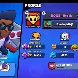 🔥[ 71X BRAWLERS - 10X MAX BRAWLERS ]🔥 TROPHY: 33000 || 58X CUTE AND RARE SKINS || FASTEST DELIVERY - Image 2