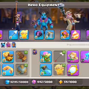 🔥21010 GEM'S XP LEVEL-287🔥ALMOST FULL MAX TH17 |! EB-/MAX/FB-/MAX/SB-23/FA-23/GG-20/MM-20/AF-20!! HIGH WAR STAR-/4600 - Image 5