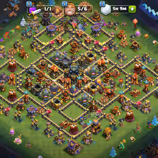 🔥TH 17 5 HERO MAX🔥XP 228-ALL EPIC GG[MAX] FA[MAX] EB[MAX] SB 20 FB 20 RS 23-FULL WALS MAX-NC FREE-STRONG DEFENSE-BEST - Image 1