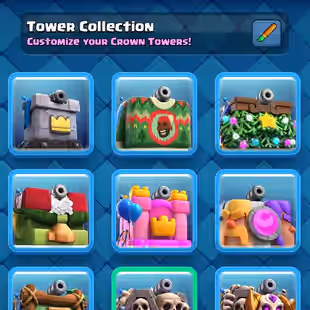 PREMIUM LVL 61 💎 6414 GEMS 💎109 MAX CARDS [] ARENA 20 [] 26 ELITES [] 18 EVOS [] 7905 TROPHIES [] 86 EMOTES [] INSTANT - Image 8