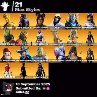 PC/PSN/Xbox/Nintendo 92 skins | OG STW | IKONIK | Glow | Gold Midas | Rogue Agent | Carbide | Fusion | Gear Specialist M - Image 6