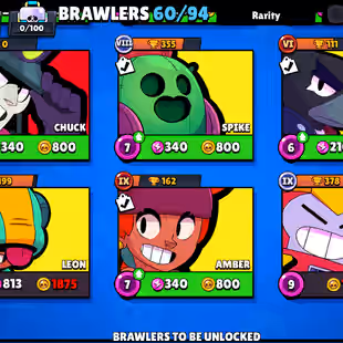 🔥[ 60X BRAWLERS - 7X MAX BRAWLERS ] 🔥 TROPHY: 18000 || 40X CUTE AND SOME RAREST SKINS || FAST DELIVERY - Image 12