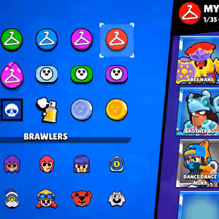 🔥[ 60X BRAWLERS - 7X MAX BRAWLERS ] 🔥 TROPHY: 18000 || 40X CUTE AND SOME RAREST SKINS || FAST DELIVERY - Image 16
