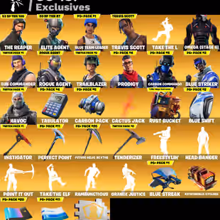 69 SKINS | TRAVIS SCOTT | THE REAPER | ELITE AGENT | OMEGA | TAKE THE L | ORANGE JUSTICE - Image 1