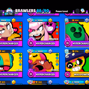 🌟189 SKINS🌟50.600 TROPHY | 88 BRAWLERS | 21 MAX | 11 HYPERCHARGED | INSTANT DELIVERY | FULL ACCESS - Image 6