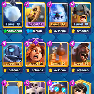 🔥[ 29X CARDS MAX - 13X EVULOSION ]🔥 6X ELITE CARDS || 76X EMOTES [RARE ] || LEVEL : 53 || TROPHY: 8000 | FAST DELIVERY - Image 8