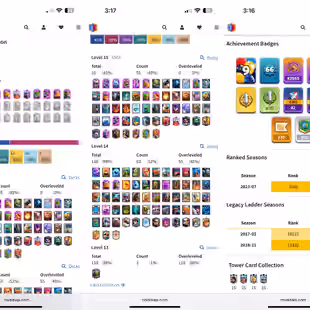 GLOBAL RANKS - ROYAL GEM EMOTE 💎 118 MAX CARDS ⚡ 55 ELITES [] LEVEL 66 [] UC [] 15 EVOS [] 8040 TROPHIES [] KT15 - Image 2