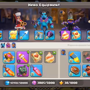 🌟PREMIUM TH 17 MAX🌟 | 5X HEROES MAX | RARE LEGENDARY SCENERY | 11K L.TROPHY | 6 EPIC-EQUIPMENT MAX | NC AVAILABLE | - Image 6