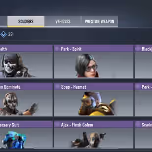 💎 LEVEL 359 💎 LEGENDARY 5 [] EPIC GUN 277 [] GUN COLLECTION 722 [] EPIC SOLDIERS 137 [] VEHICLES 157 - Image 4