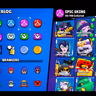 🌟207 SKINS🌟54.300 TROPHY | 88 BRAWLERS | 21 MAX | 11 HYPERCHARGED | INSTANT DELIVERY | FULL ACCESS - Image 49