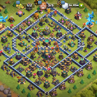 🌞TH 14 NEAR MAX 🔥 AQ 76 BK 72 MP 45 GW 53 RC 26 | 8 HERO SKIN | NAME CHANGE FREE | 3.3K GEMS  - Image 1