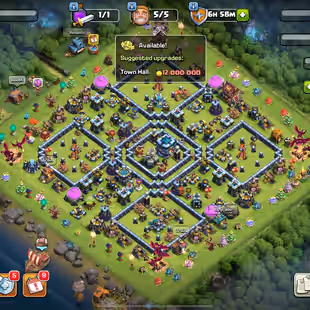 🔥TOWNHALL 13💎 HEROES 75/75/50/50/25 [] GOOD EQUIP 19 [] RENAME 500 [] INSTANT DELIVERY [] XP 156 [] iOS/Android - Image 1