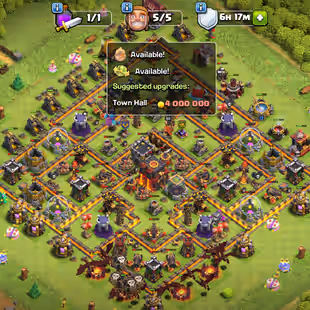 [ TH-10 FULLY MAX ] || NOTHING LEFT FOR UPGRADE || MAX DEFENCES - TROOPS - WALLS || HEROS: 40-40-20 || FAST DELIVERY - Image 1