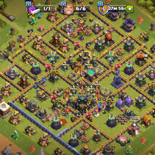 AWESOME TH 17-XP 191-HERO 80-80-55-30-EPIC GG 20 FA 21 SB 11 EB 11-NC YES-GOOD TROOPS-6TH BUILDER-BEST DEAL - Image 1