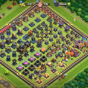 READY FOR TH18--Best 30 Equipment Max--Th17 Full Max --Xp257--Hero 100-100-90-75-50--Troops All Fire--Builder Hall max - Image 1
