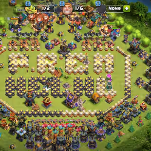 TH17 Full Max | 4 Hero Max | 10 Epic | 16k Gems | HEROES [100.100.75.75.50] 7 Builders | Nc-Yes | 11 Pets.8  Max Siege| - Image 1