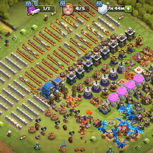 TH 12 | 47-47-20 HERO-182 MEDAL-HERO SKINS-RENAME 500-764 GEM-MAGIC ITEMS-CHEAP - Image 1