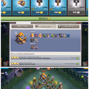 TH-12  | 130 XP | 5515 GEMS | 702 CWL MEDALS | MAGIC ITEMS | HEROS: 57-57-36-22 | PRIMAL SCENERY  - Image 1