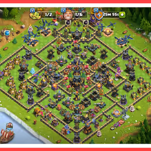 🔴 TH 17 NEAR MAX 🔴 100-100-60-75-50 HEROES | 8 EPIC EQUIPMENTS [ 14 MAX ] | 19 HEROES SKIN | MAGIC ITEMS MEDALS STACKE - Image 1