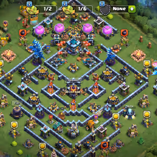 🌟XP138 Th13 Account🌟Good defense &Heros| Wall max| Total 8Epic equipment| Name change free| 6Hero skins available - Image 1