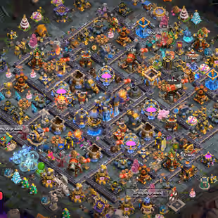 🔥[5 EPIC EQUIPMENT MAX]🔥TH 18 CLOSE TO MAX || BK 110 AQ 110 MP 76 GW 85 RC 55 DD 25 || || 17 HERO SKIN || BUILDER HALL - Image 1