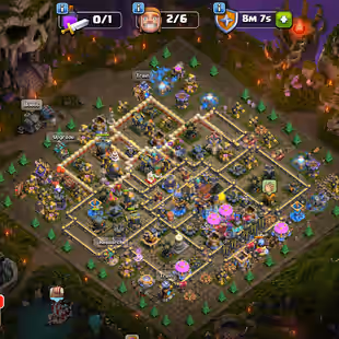 🔥18 5 HERO MAX🔥XP 188-[ 13 EPIC EQUIPMENT ALMOST MAX-HIGH DEFENSE-NC YES-SKELETON SCENERY-GOOD TROPS-BEST DEAL - Image 1