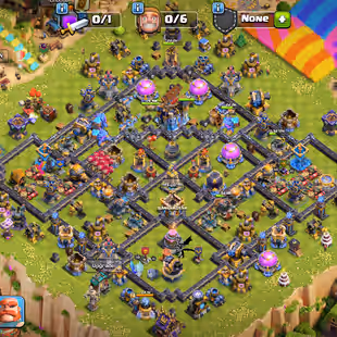 TH 18 ALMOST MAX-CHILD ID-60 PERCENT DISCOUNT SHOP-XP 249-[ 7 EPIC EQUIPMENT MAX-ALL HERO MAX-WALLS DEFENSE MAX-NC YES - Image 1