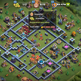 🌟XP158 Th13 Base Max account🌟6th builder unlock|Name change available| Total 7epic equipment| Cwl medel 335| - Image 1