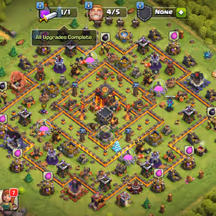 [ TH-10 MAX ] || HIGH XP: 124 || MAX DEFENCES - TROOPS || MAX WALLS || HEROS: 40-40-10 || FAST DELIVERY - Image 1
