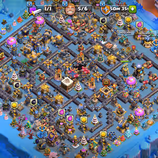 🔥[ LEGEND LEAGUE - TH-18 CLOSE MAX ]🔥 12X EPIC MAX | WALLS MAX - HEROS MAX - DEF MAX - MOSTLY TROOPS - PETS MAX |  - Image 1