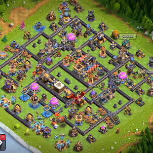 🔥PREMIUM TH 18🔥ALMOST 3 HERO MAX-60 PERCENT DISCOUNT SHOP-XP 209-[ 11 EPIC EQUIPMENT ALMOST MAX-WALS DEFENSE MAX-BEST - Image 1
