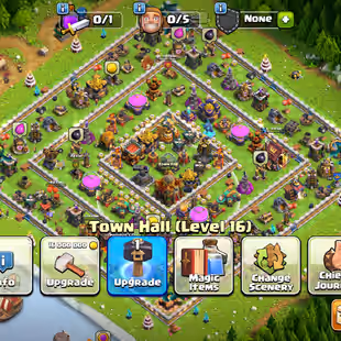 TH16:-ALL TROPS-PET-SPELL AVAILABLE:-HER:-27-41-45-25-20:-495CWL-749RAID MADELS:-FULL MAGICITMS:-HIGH EQUIPMENT:-CHEAP - Image 1