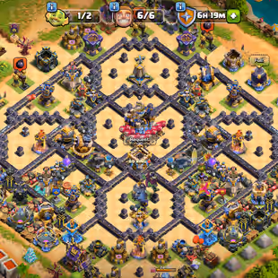 RARE | LEAGUE SET | TH18 MAX TYPE | DISCOUNT SHOP | GG-SB-AF-MM-DC-MS-FB-RS-EB-MAX | HERO MAX | 240-XP | HELPER MAX | BT - Image 1