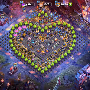 🔥Tree Decorations💎 36x Max Equipment [] 700 Starry Ore [] 1050 Cwl Medals [] 3600 Gems [] Rockstar Scenery [] TH18 - Image 1