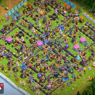🔥TH 18 5 HERO MAX🔥8500 GEMS-60 PERCENT DISCOUNT SHOP-XP 224-[ 8 EPIC EQUIPMENT MAX-ALMOST WALLS DEFENS MAX-NC YES-BEST - Image 1