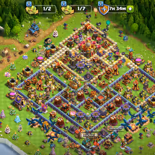 [HIGH WS 2287 & ATB 5430 OLD] TH16 - HEROES: 93-95-70-59-45-9 - 34 EQUIPMENT - NEAR HERO MAX - INSTANT - AVAILABLE - Image 1