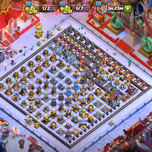 RARE [HIGH XP 315] | TH18 FULL MAX | 11 MAX EPIC | 35 SKINS | MAX BB BASE - Image 1