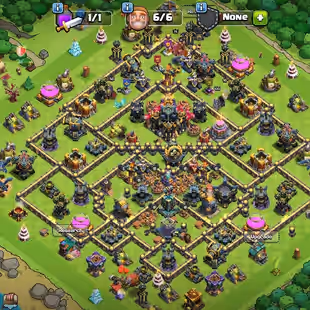 🔥TH-17 NEAR MAX 🔥 4 HEROS MAX | SB(MAX) FB(MAX) RS(MAX) | NAME CHANGE | 1900 GEMS | 6 BUILDERS | INSTANT DELIVERY - Image 1