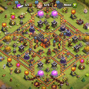 USA LOCAL || TH10 FULL MAX || STACKED MAGIC ITEMS || GEM 557 || OP ACCOUNT || INSTANT DELIVERY  - Image 1