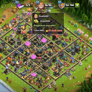 🔥[ TH-17 FULL MAX ]🔥SN-FB-EB [MAX] || SB-AF-MT-RS-MM [26] || HT [20] | MAX DEF - TROOPS - WALLS - HEROS - PETS - Image 1