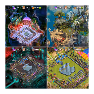 [BOTH LEGENDARY SCENERY &31 EQUIPMENT] TH15 - HEROES: 61-51-46-33-27-7- ALL HELPER HUT UNLOCK - FREE NC - SKINS-INSTANT - Image 1