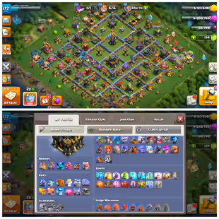 [FLASH SALE] 😁 SUPERB COC ACC | TH17 SEMI MAX | 50-71-29-38-30-6 HEROES 9 EPIC EQUIPMENT| INSTANT DELIVERY 🚚 - Image 1
