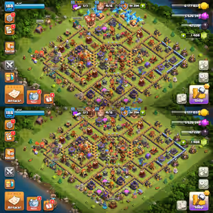 PREMIUM TH-16! XP-188! 9X EPIC EQUIPMENTS! HEROES:-72-74-64-53-45-3! MAX DEFENSE! NICE TROOPS! FAST DELIVERY - Image 1