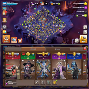 [F1] 🔥 RAREST COSMIC SET 🔥 PREMIUM TH-18 ALMOST MAX | 5500 WAR STARS | 270 CWL MEDALS | 10X EPIC MAX | FULL MAX B.BASE - Image 1