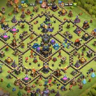 TH17 LVL129 | Heroes : BK40 AQ53 MP34 GW43 RC27 DD6 | Decent Base | Best Price - Image 1
