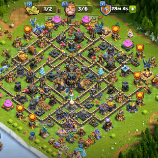 LEAGUE KING🚨NEAR MAX TH17🚨11EPICS[GG-MAX!FB-EB-RS-23!!SB-MM-JP-20]!NC-YES!HERO[85-100-70-75-50]22SKINS!!DEFENSE MAX - Image 1
