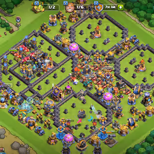 FULL MAX WALLS [] MAXED HEROES[on upgrade] - 449 CWL MEDALS [] 1700 Gems [] RENAME AVAILABLE - Image 1